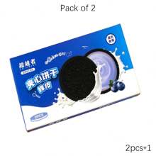 1pc/2pcs/4pcs Novelty Shaped Erasers - Cookie, Ramen, Chocolate, Ice Cream Designs, Pencil Erasers, Suitable For Office & School, Durable & Easy To Clean, Ideal For Students, Teachers, Daily Use, Back To School Gift, Memorabilia, Learning Competition Prize, School Office Supplies