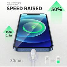 5 Packs 3.3Ft/100cm USB A To Lightning Cable, Fast Charging Compatible With IPhone 14, 13, 12, 11 Pro Max, Plus Series