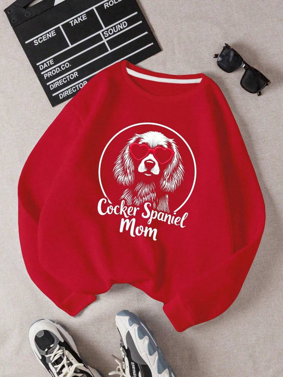 Cocker Spaniel Mom Women's Fashion Sweatshirts