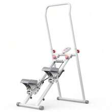 Stair Stepper With Handlebar, LED Display, 300LBS Capacity, Climber Exercise Machine For Workouts, Home Fitness Equipment For Women&Men - White - View 1