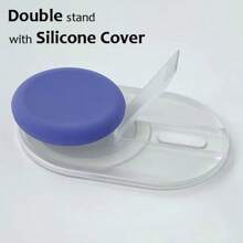 1 Pc Double Bracket Magnetic Cell Phone Grip Holder Stand With Silicone Cover, For Magsafe Cellphone Grip Tok Griptok Compatible With Iphone 16/15/14/13/12 Series Magnetic Phone Socket Pocket Phone Holder