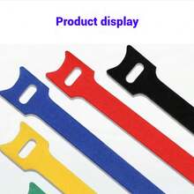 20pcs Color Multi Functional Hook And Loop Cable, Earphone Cable, Charging Data Cable, Storage Collection Cable, Ethernet Cable Binding Cable, Gardening Organizing Cable Tie