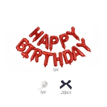 蝴蝶结生日快乐气球横幅套装，粉色和白色字母气球，带蝴蝶结装饰，铝膜，适合 14 岁以上儿童，用于派对装饰