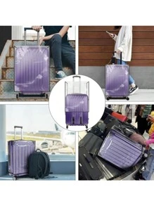 Transparent Luggage Cover, Wide Hook And Loop Thickened Wear-Resistant Waterproof Travel Luggage Dust Cover - PVC Luggage Transparent Cover - Waterproof Plastic Protective Sleeve For Luggage And Bags Travel Accessory, Suitable For 18 Inches To 30 Inches, Transparent PVC Luggage Case Cover, Essential Travel Accessory For Vacation Trips Bag For School School Accessories School Stuff