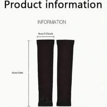 3件套清凉护臂，透气弹力速干护臂，适合运动和日常使用，采用冰纤维材质，弹性贴合，夏季运动骑行防晒配件，白色手套臂套，秋季服装万圣节装扮黑色护臂，男士礼物