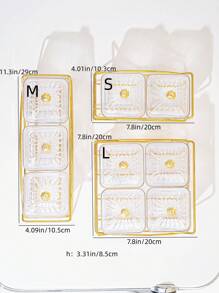 1 Set de Almacenamiento y Decoración de Lujo para Aperitivos, Dulces, Frutas Secas y Galletas - Multicolor - Ver 13