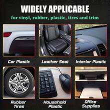 JB-XPCS 500ML Plastic Restorer Wax - Easy Application Interior Renovation Kit Long-Lasting Plastic & Rubber Restorer - Enhanced Black Trim Renovation, Tire Shine & Interior Care, Suitable For Various Vehicle Types