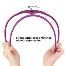 Ollieroo Premium Velvet Hangers,50 Pack Beige Clothing Hangers,Non-Slip And Durable Coat Hangers,Heavy Duty Hangers With 360 Degree Rotatable Hook - Màu tím - Xem 6