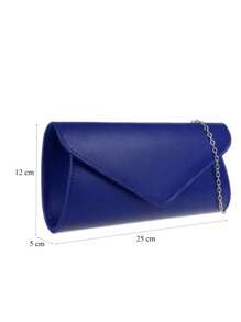 Girly Handbags Womens Plain Envelope Clutch Bag