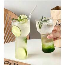 1 cốc thủy tinh đựng nước ép chất lượng cao, cốc đựng đồ uống hình ngọn đuốc, thích hợp đựng cocktail, nước có ga, cốc Mocktail sáng tạo, lý tưởng cho các buổi tụ họp tại nhà hoặc nhà hàng - Nhiều màu - Xem 10