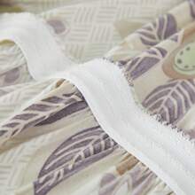 1pc Sofa Cover With Ruffled Skirt Design, In-Style! Refresh Your Living Room Sofa, Adorable Look With Protection, Easy To Create A Cozy Home Atmosphere - Flowers In Bloom - View 7