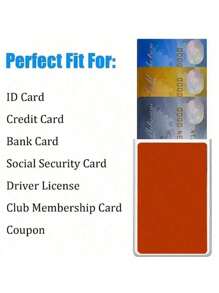 10-1pc Medicare Protector Sleeves Clear PVC Waterproof Medical/ Card /Social Security Card Protector - Clear Vinyl Plastic Covers For Insurance & Social Security Metro & License Or Cards Card Holder Card Holder Wallet Business Card Holder Credit Card Holder Id Card Holder Card Holder Women - Multicolor - View 5