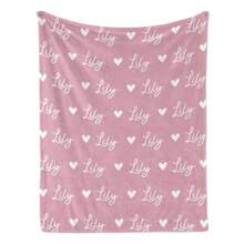 This Personalized Name Blanket Is An Excellent Holiday Gift For Classmates, Friends, And Family. It Can Be Used For Leisure, Relaxation, Camping, And Travel, And Is Also An Ideal Mother's Day Gift. Suitable For Giving To Family, Friends, Or As An Anniversary Gift. - Pink - View 8