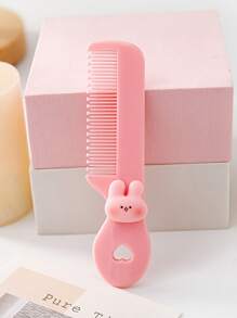4pcs/1pc 儿童卡通糖果色卡通动物迷你梳子，便携便捷的糖果色小梳子，适合儿童理发和护理，是送给孩子礼物的理想选择 - 彩色 - 查看 8