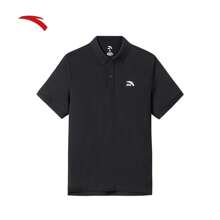 Anta Short Sleeve Polo Shirt For Men, New Summer Breathable Collared Casual Business T-Shirt, Sports Tops