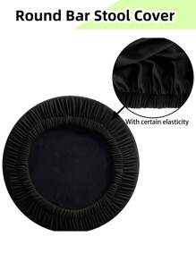 1/4/6pcs Water-Resistant Round Bar Stool Covers, Stool Seat Slipcovers Round, Stool Covers Round 4 Packs Bar Stool Covers Watedrproof PU Stool Slipcover With Elastic Stool Cushion Round Bar Stool Seat Covers For Bar Round Chair,Resistant Removable Cushion Covers