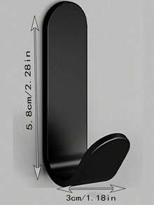 6pcs Self-Adhesive Plastic Hooks, Coat Hooks, Self-Adhesive Hanger, Wall Hooks, Hanger For Hanging Bags, Towels, Loofah, Keys, Hats, Kitchen & Bathroom, Max Load 4.4lbs - Multicolor - View 2