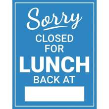 1Pcs8*12inch Sorry Closed For Lunch Back At Sign Business Signs Door Signs Open And Closed Signs 8" X 12" Metal Tin Sign Garage Man Cave Wall Decor,8*12inch(20*30cm),Vintage Style Sign - Premium Quality Rustic Urban Metal Art Sign, Warning Sign,Enthusiast Gifts, Family Gift, Store Farm Gardon Lake Mountain Forest Snow Street Yard Pet Dog Sign, Stretched And Framed Ready To Hang,Abstract Animal Stone Canvas Wall Art Vintage Deer Cow Cattle Sheep Bird Wall Decor Rustic Nature Wilderness Scenery Painting Posters Pictures Modern Minimalist Artwork Home Decoration For Kitchen Living Room Bedroom Bathroom Office - 8*12 inch - Xem 1