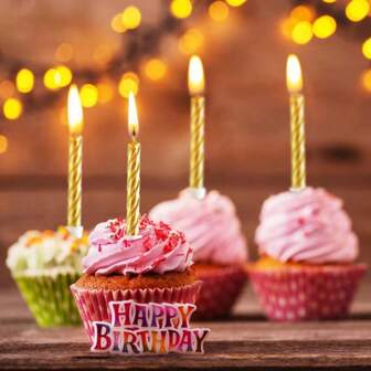 10 piezas de velas en espiral doradas, candelitas pequeñas y lindas de alta calidad para decoración de pasteles, herramientas de repostería, adecuadas para cumpleaños, fiestas, bodas y Día de San Valentín