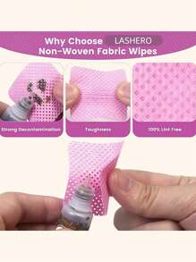 Lenços Não Felpudos para Unhas, Lenços para Cola de Extensão de Cílios, 200/400/600 peças Tecido Não Tecido Super Absorvente e Macio, Lenços para Cola de Cílios, Lenços Removedores de Esmalte de Unha para Suprimentos de Extensão de Cílios e Frascos de Esmalte de Unha