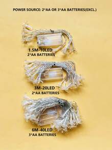 1 dây đèn LED hình hoa anh đào dài 1.5m/3 mét/6m trang trí phòng - Sử dụng pin, trang trí nhà cửa cho phòng ngủ, tường, đám cưới, sinh nhật, Ngày của Mẹ, phòng khách, tiệc tùng, lễ hội, đèn cổ tích trang trí trong nhà. - Trong sáng - Xem 11