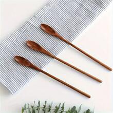 3/5 Pieces, Wooden Coffee Stirrers - Long-Handled Stirrers And Tea Spoons, Suitable For Kitchen Utensils And Cooking Tools Back To School - Multicolor - View 7