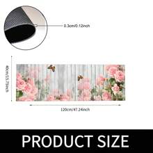 1 cái, Trang trí nhà cửa, Thảm trải sàn nhà bếp - Thảm nhà bếp hiện đại họa tiết hoa, Thảm lông chống trượt, Thích hợp cho bồn rửa, phòng ngủ, phòng khách, khu vực ăn uống - Dễ vệ sinh, Thích hợp cho trang trí nhà trong nhà và ngoài trời - FUCFD155 - Xem 17