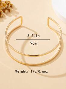 Minimalist Arm Cuff Adjustable Fashionable Armlet