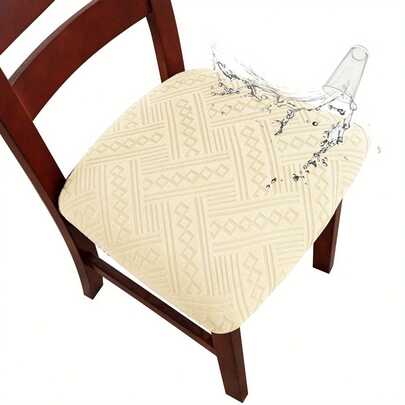 1 pieza Funda de silla de comedor impermeable de TPU estilo bohemio - Protector de silla lavable, funda de mueble fácil de instalar, decoración del hogar reutilizable y de moda, adecuada para sala de estar, dormitorio, comedor, fiesta, etc.