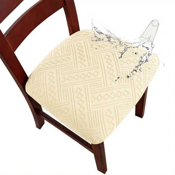 1pc Bohemian TPU Waterproof Dining Chair Cover - Washable Chair Protector, Easy To Install Furniture Slipcover, Fashionable Reusable Home Decor, Suitable For Living Room, Bedroom, Dining Room, Party, Etc.
