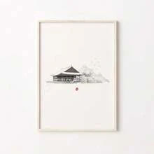 1 件/3 件 Wall Arts Poster 现代韩国海报帆布画亚洲韩国文化风景艺术客厅卧室家居咖啡厅装饰墙画，帆布艺术，高品质，无框/有框 - 彩色 - 查看 15