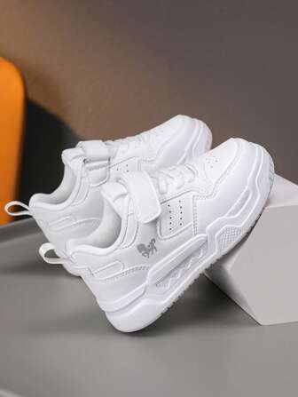 Fashionable White Sneakers, Suitable For Teenagers, Girls & Boys, Versatile For Casual Wear, Campus, Student Performance, Running, All Season