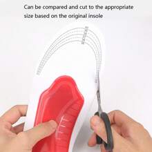 1 Pair EVA Arch Support Insoles - Shock Absorbing & Comfortable Sport Shoe Inserts, Suitable For Men & Women Work Boots, Running Sneakers