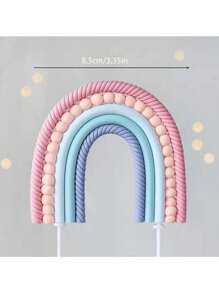 1 Stück Einhorn Tortendekoration, Regenbogen Tortendekoration, weiche Tonkuchendekorationen, Einhorn Thema Geburtstags Topperaufsteller, Wolken Ballon Stern Tortendekoration, geeignet für Einhorn Themen Tortendekorationen, Geburtstagstorte Dekorationen, Taufe Hochzeit Muttertags Tortendekoration, süße niedliche Tortendekoration