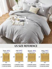 2/3-Piece Soft Luxury Bed Comforter Set Queen, Boho Cationic Dyeing Breathable Fluffy Bed Sets With 1 Comforter And 1 Or 2 Pillow Shams For All Season,  Bedding Set , Room Decor, Bedroom Decor , Ideal Gift , A Present For Mom - Màu xám đen - Xem 2