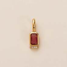 1 mặt dây chuyền đá quý sinh nhật mạ vàng 18K - Mặt dây chuyền đá Cubic Zirconia tinh tế, mặt dây chuyền hình bầu trời sao có thể đeo nhiều lớp, trang sức hàng ngày cho phụ nữ, quà tặng cho vợ và mẹ. - Nhiều màu - Xem 12