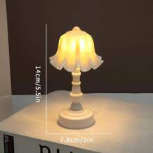 Retro European Mini Desk Lamp - Eye-Protecting Battery Power Desk Lamp, Mother's Day Gift Desktop Decorative Ambient Light, Used For Bedrooms, Rooms, Weddings, Home Decoration
