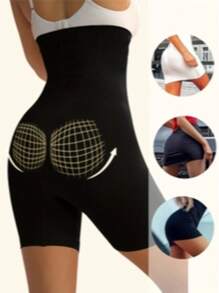 3PCS,Women's High Waist Seamless Panties Trainer Body Shaper Shorts Bottoms Tummy Slimming Sheath Woman Flat Belly Control Panties Hip Butt Lifter Briefs Panty Waist Trainer Tummy Control Underwear Shapewear - Black+Wine Red+Blue - View 3