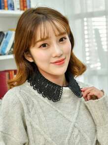 1pc Fake Collar Lace Detachable Dickey Collar Shirt Half Shirt Artificial Fake Collar