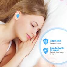 12只/6只/2只装可重复使用硅胶耳塞,防水降噪,适用于睡眠、游泳、音乐会、旅行、射击、打鼾、飞机、音乐家、摩托车、工作、返校季等场合,男女皆宜。 - 彩色 - 查看 3