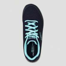 Tenis S k e c h e r s Mujer Memory Foam 149219nvlb Zapatillas deportivas para correr para dama, tenis casuales, zapatos deportivos con amortiguación cómoda. - Azul - Ver 3