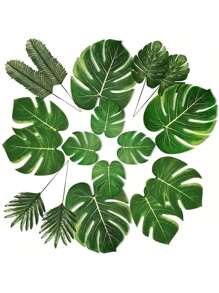 7 pièces Feuilles de palmier et rotin artificiel, pour la chambre, la décoration de la maison, le remplissage de vase, les arrangements floraux, les fêtes à thème, le centre de table, les anniversaires, les fêtes hawaïennes, les rassemblements familiaux, les accessoires photo, la décoration extérieure de jardin