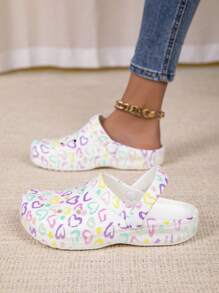 新款女士花园鞋，可调节宽松平底拖鞋，卧室/旅行/沙滩拖鞋，包头凉鞋 - 彩色 - 查看 2