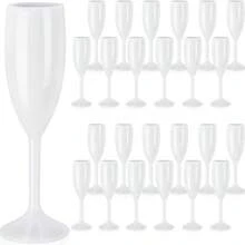 1pc 5oz Acrylic Champagne Flute, Reusable Clear Plastic Champagne Glass For Wedding Party Cocktail Toasting - Multicolor - View 14
