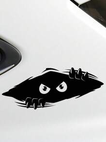 Peeping Monster Funny Car Sticker, Personalized Decal To Add Exquisite Feel To Vehicles, Can Be Stuck On Laptops, Refrigerators, Luggage, And Other Daily Items As Decorations - Peeping Monster - View 3