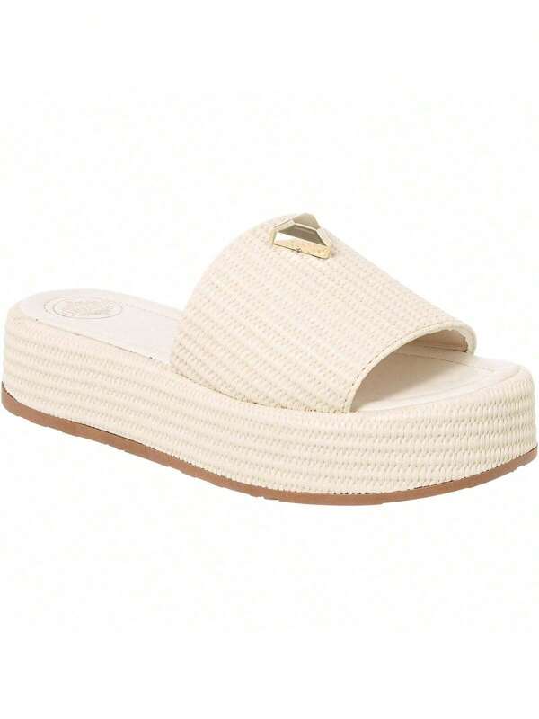 Sandália Feminina Tamanco Flat Plataforma Flatform Confortável