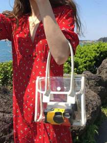 Transparent Beach Bag Handbag (Wallet Not Included) - Clear - View 6