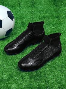 Scarpini da calcio/calcio in pelle traspirante, media altezza, adatti per primavera/estate, per giovani
