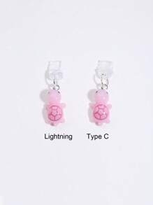 1 件迷你乌龟设计防尘塞，DIY 悬挂吊坠饰品，兼容 iPhone 充电端口、Type-C 充电端口防尘塞 - 彩色 - 查看 6