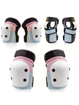 Patines, kit de protección para patinaje, casco y juego de almohadillas profesionales para adolescentes y adultos, rodilleras de protección para el equilibrio, equipo de seguridad para patinaje